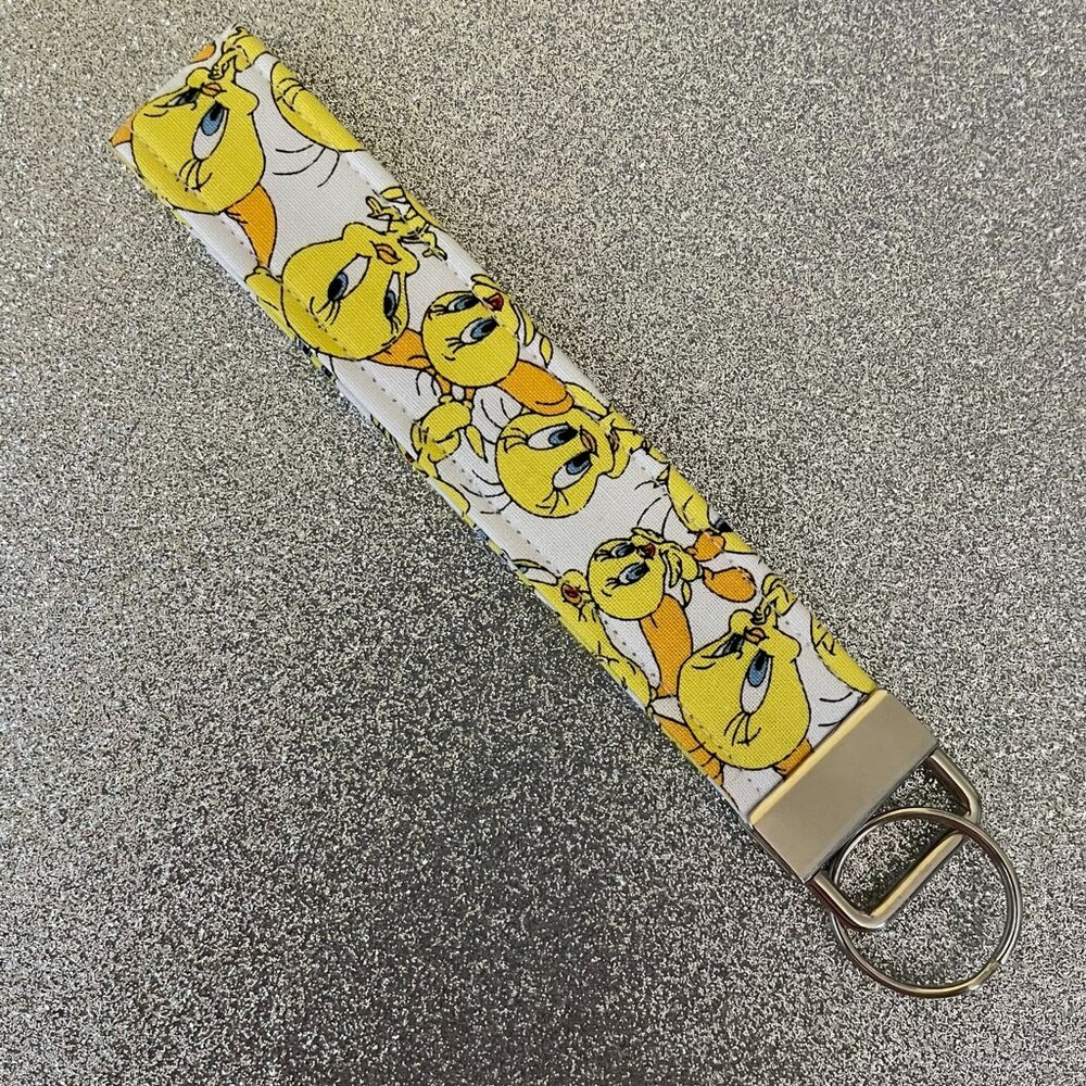 NWOT Tweety Bird Handmade Fabric Key Chain/Key Fob
